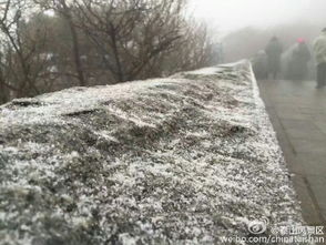 泰山迎来今冬首场降雪，雾凇奇观美不胜收