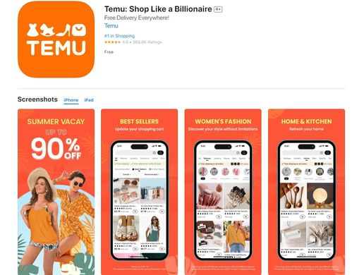 拼多多 Temu 连续两年称霸美国 iOS 下载榜，TikTok 紧随其后：我的亲身体验与分析