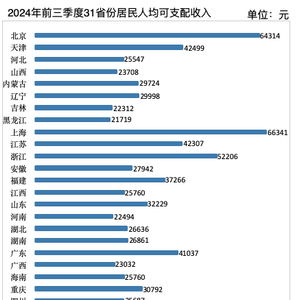 31省份人均可支配收入哪家强？去年6省份超5万元，京沪超8.5万元