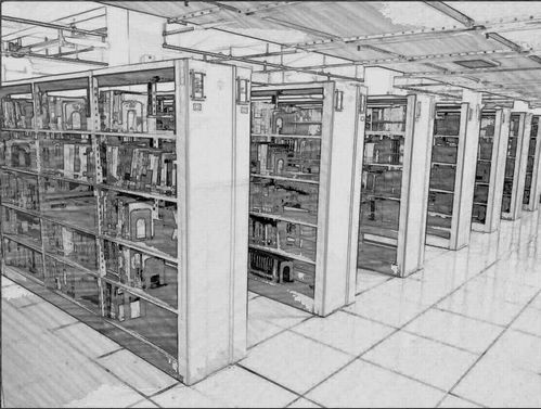 图书馆内安静阅读的人群