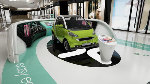 新能源车展台