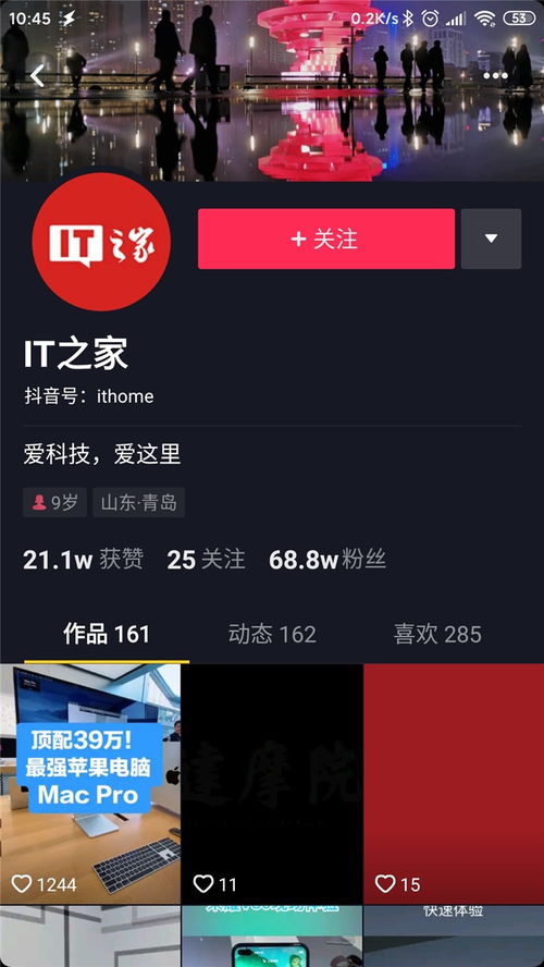 TikTok应用界面截图