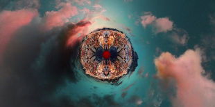 星战中的熔岩星球风景