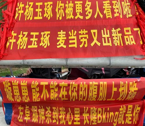 粉丝制作的支持王一博的应援横幅